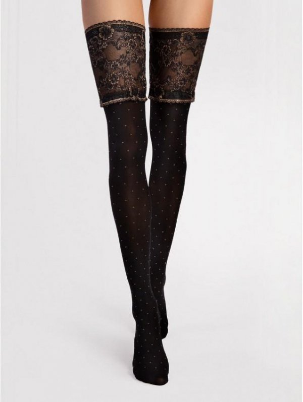 O4116 - POŃCZOCHY NOTTE 40 EN - Linia SENSUAL - FIORE AW23/34
