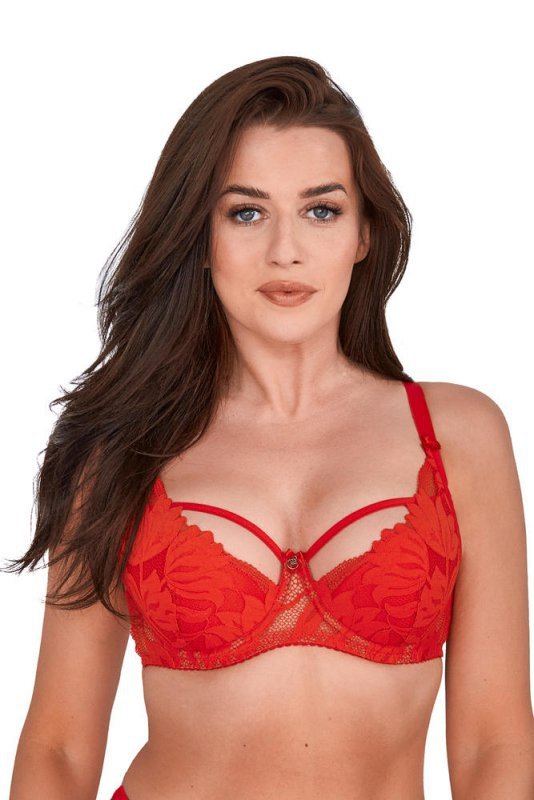 BIUSTONOSZ SEMI-SOFT KETO ART. BS01134 - GAIA_AW_2023 (CZERWONY, GRANAT)