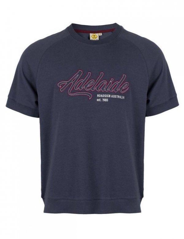 ROADSIGN THEME 2 MĘSKI T-SHIRT MELBOURNE, GRANAT 19-007584-2, 19-007584-4, 19-007584-3, 19-007584-5, 19-007584-1