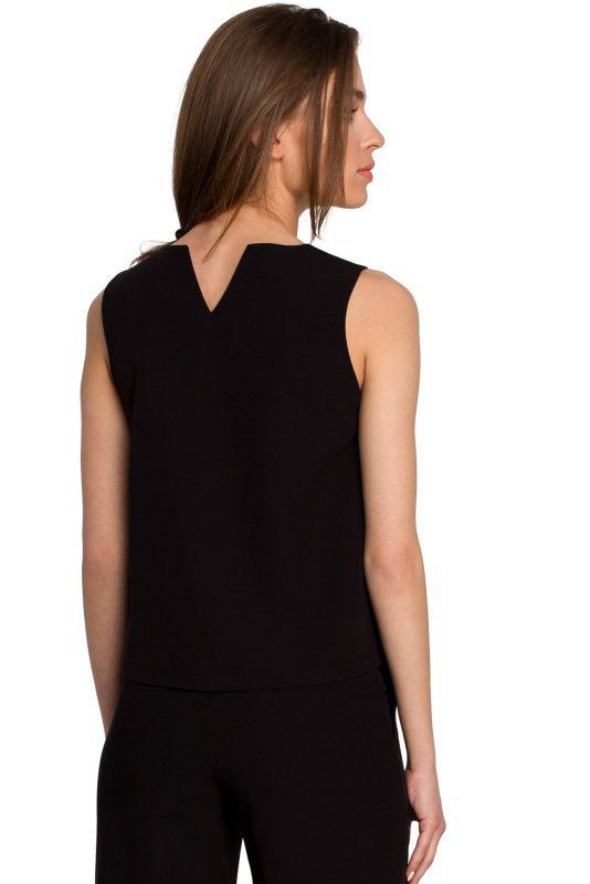 Stylove S257 Bluzka bez rękawów - czarna