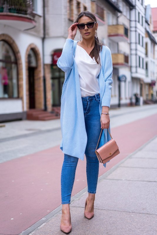Merribel Marathen Light Blue kardigan