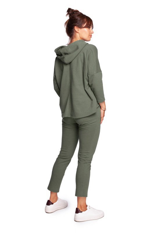 BeWear B239 Bluza o luźnym kroju z kapturem - khaki