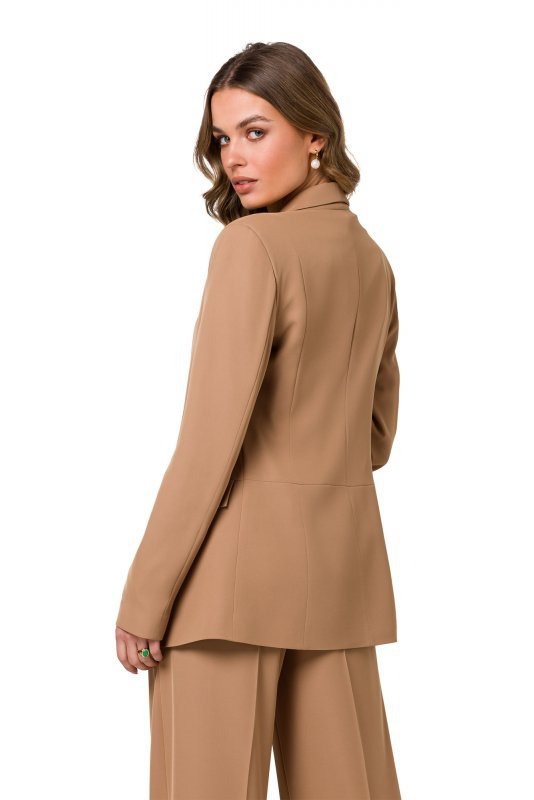 Stylove S330 Marynarka bez zapięcia - beżowa