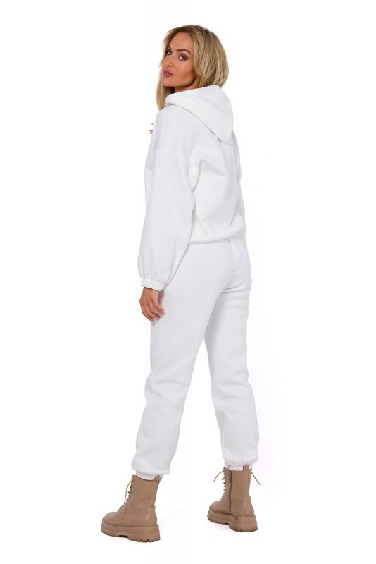Moe M759 Bluza z kapturem - ecru