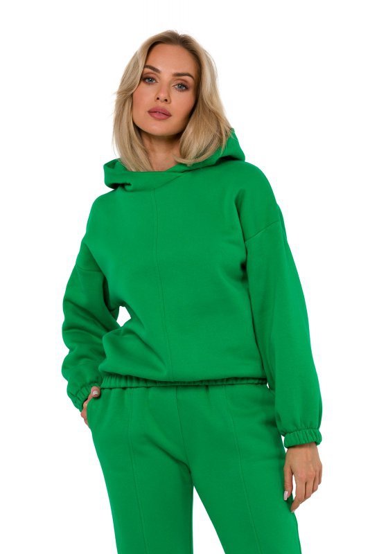 Moe M759 Bluza z kapturem - soczysta zieleń