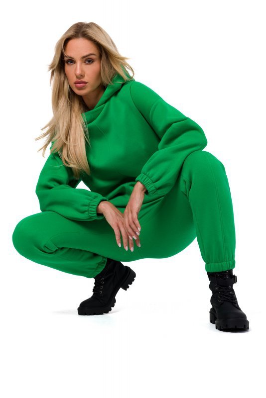 Moe M759 Bluza z kapturem - soczysta zieleń