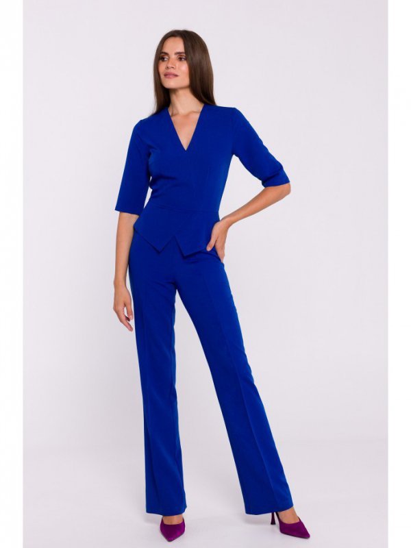 Stylove S377 Kombinezon z baskinką - chabrowy