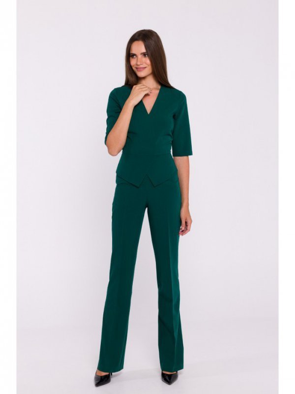Stylove S377 Kombinezon z baskinką - zielony
