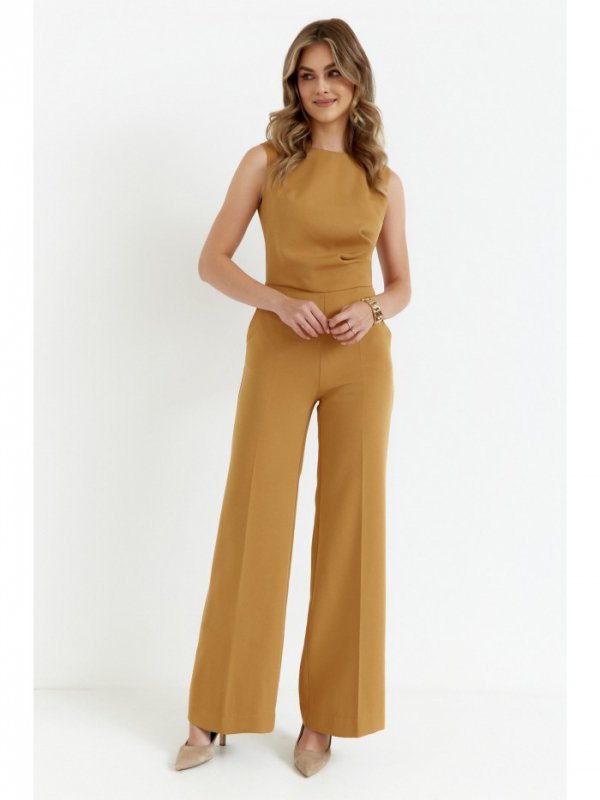 Stylove S115 Kombinezon z szerokimi nogawkami - cynamonowy