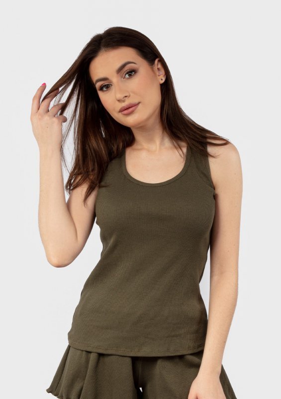D Karen Bokserka DK-K-P2 KHAKI BAWEŁNA PRĄŻKI
