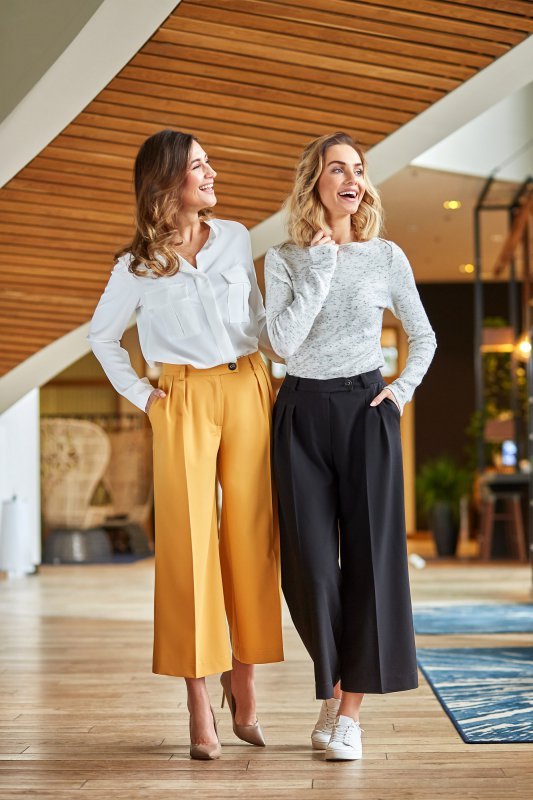 Stylove S139 Spodnie cullotes - czarne