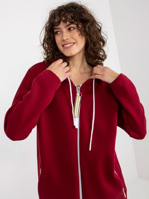 Bluza-RV-BL-4742.20P-bordowy rozmiar - L/XL