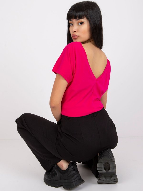 T-shirt-RV-TS-4662.03X-fuksjowy rozmiar - L