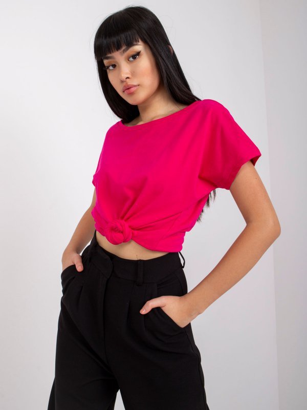 T-shirt-RV-TS-4662.03X-fuksjowy rozmiar - L