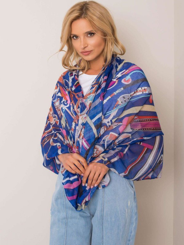Chustka-AT-CH-RS120980-ciemny niebieski rozmiar - ONE SIZE