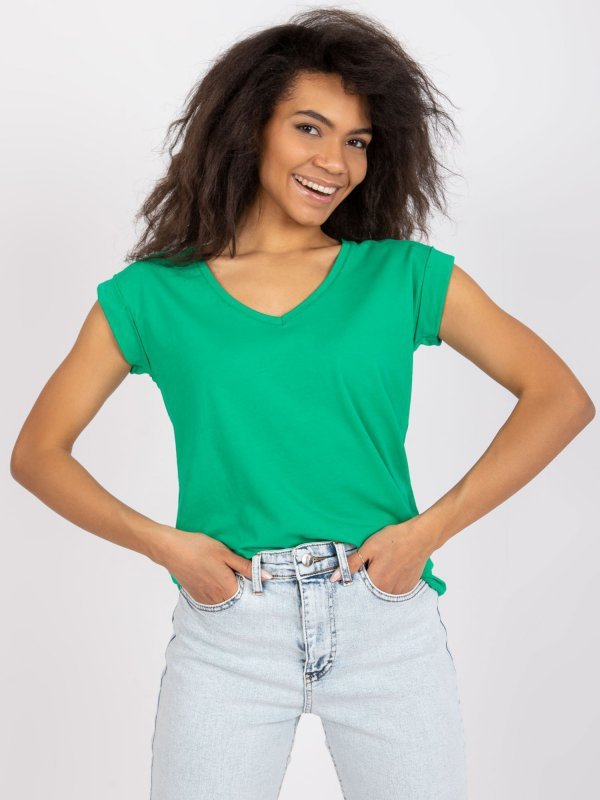 T-shirt-RV-TS-7543.12X-zielony rozmiar - S