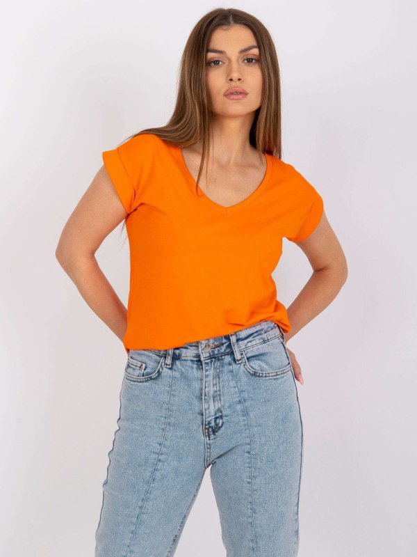 T-shirt-RV-TS-7543.12X-pomarańczowy rozmiar - L
