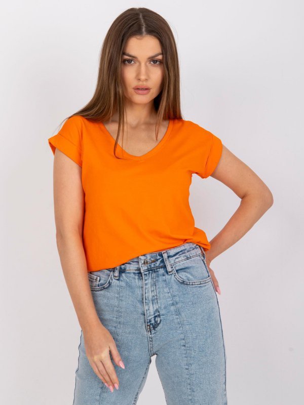 T-shirt-RV-TS-7543.12X-pomarańczowy rozmiar - L