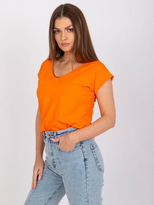 T-shirt-RV-TS-7543.12X-pomarańczowy rozmiar - XL