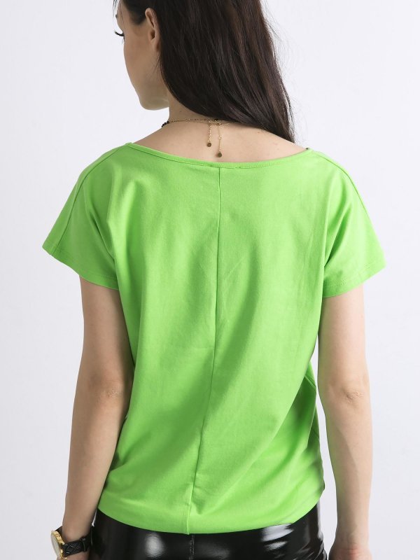 T-shirt-RV-BZ-4622.99-jasny zielony rozmiar - M