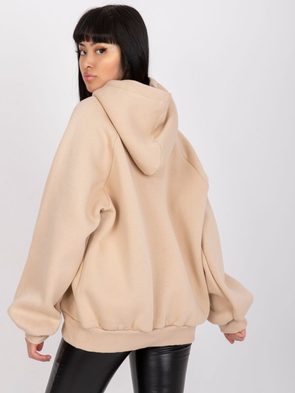 Bluza-EM-BL-651.99-beżowy rozmiar - ONE SIZE