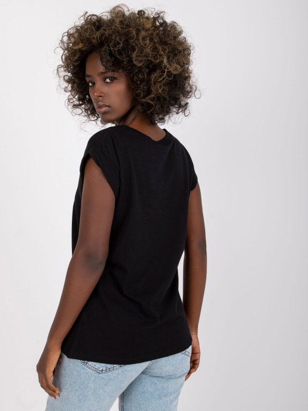 T-shirt-RV-TS-4833.68P-czarny rozmiar - XL