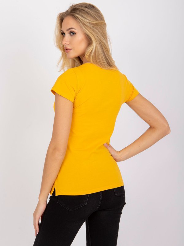 T-shirt-RV-TS-4837.38P-jasny pomarańczowy rozmiar - S