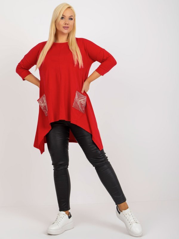 Bluzka-RV-BZ-8533.04-czerwony rozmiar - ONE SIZE