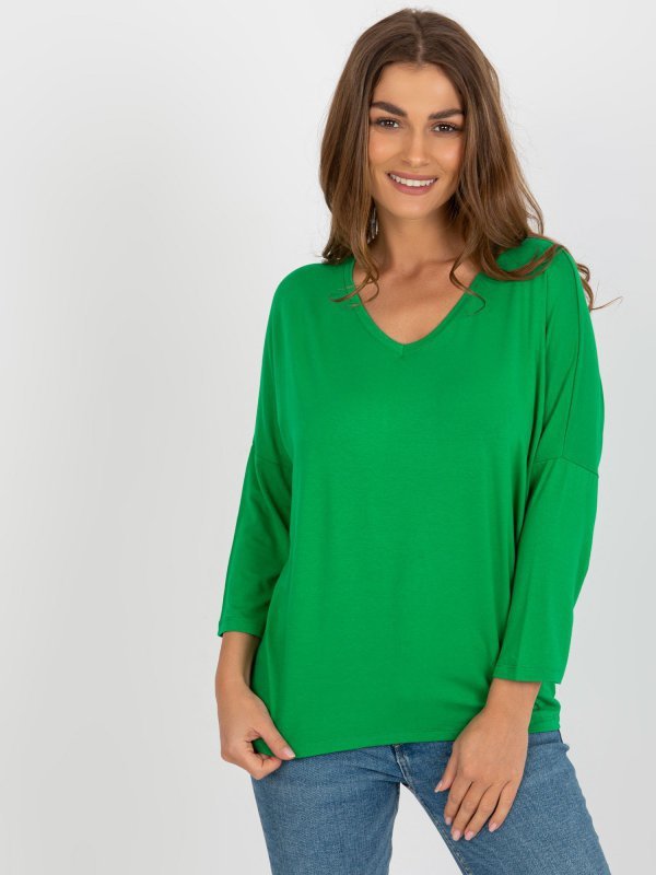 Bluzka-RV-BZ-7663.05-zielony rozmiar - ONE SIZE
