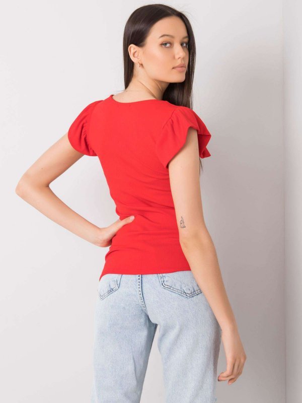 Bluzka-DHJ-BZ-13301.34P-czerwony rozmiar - ONE SIZE