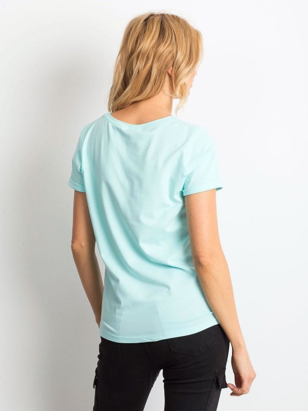 T-shirt-RV-TS-4838.56P-mietowy rozmiar - S