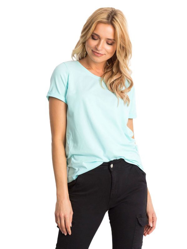 T-shirt-RV-TS-4838.56P-mietowy rozmiar - S
