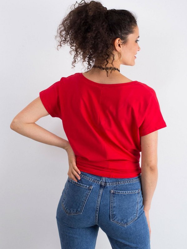T-shirt-RV-TS-4832.14P-czerwony rozmiar - S