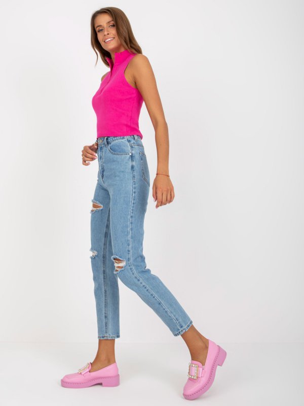 Spodnie jeans-EM-SP-RD1266.83-niebieski rozmiar - 34