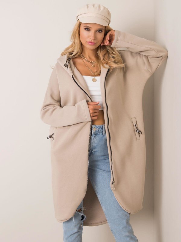 Bluza-RV-BL-4858-1.99P-beżowy rozmiar - L/XL