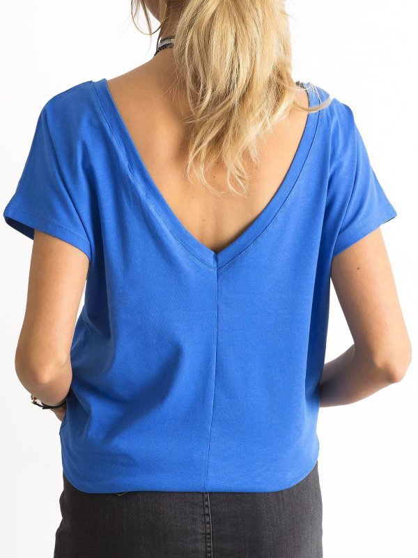 T-shirt-RV-TS-4662.35P-ciemny niebieski rozmiar - L