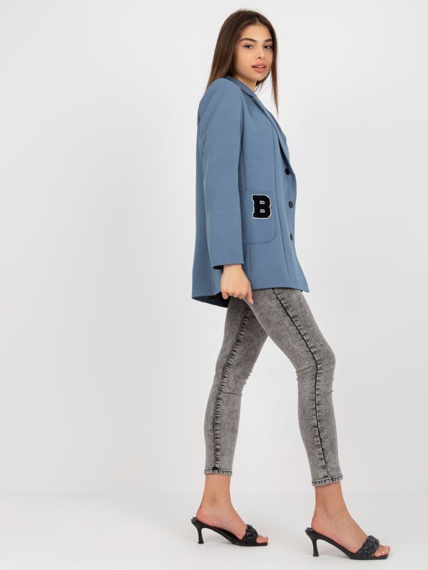 Marynarka-LK-MA-509286-1.46P-ciemny niebieski rozmiar - ONE SIZE