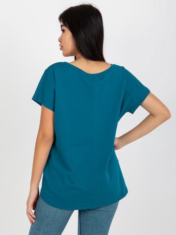 T-shirt-RV-TS-4832.66P-morski rozmiar - S