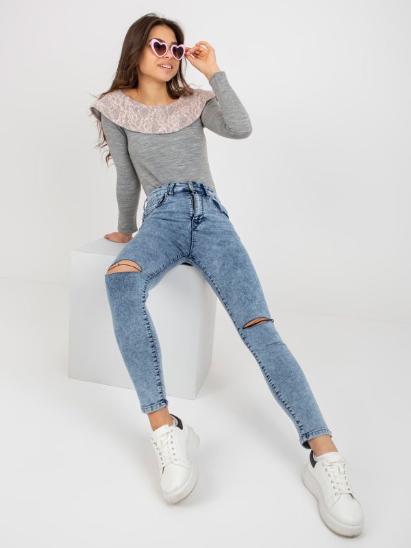 Spodnie jeans-NM-SP-H32.12X-niebieski rozmiar - XL