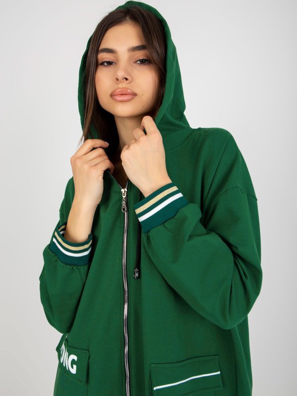 Bluza-RV-BL-8149.91P-ciemny zielony rozmiar - L/XL