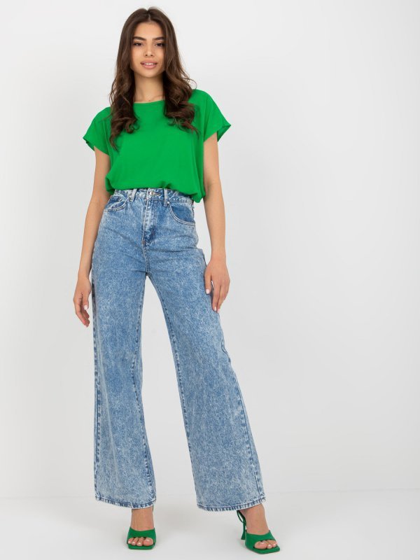 Spodnie jeans-NM-SP-WJ23443.05X-niebieski rozmiar - XS