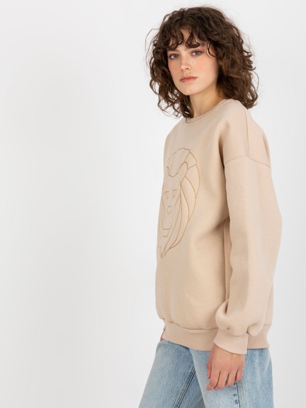 Bluza-EM-BL-617-4.41P-beżowy rozmiar - ONE SIZE