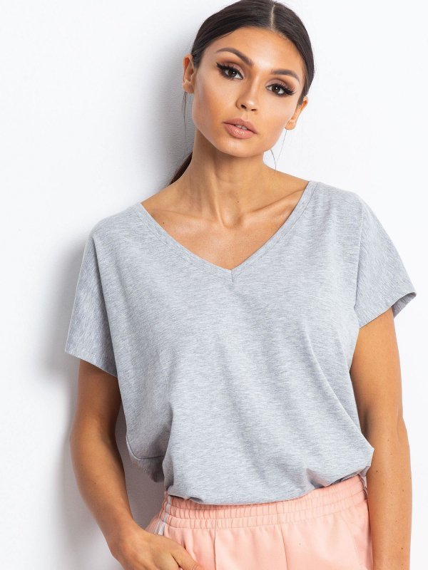 T-shirt-RV-TS-4832.26P-szary rozmiar - S