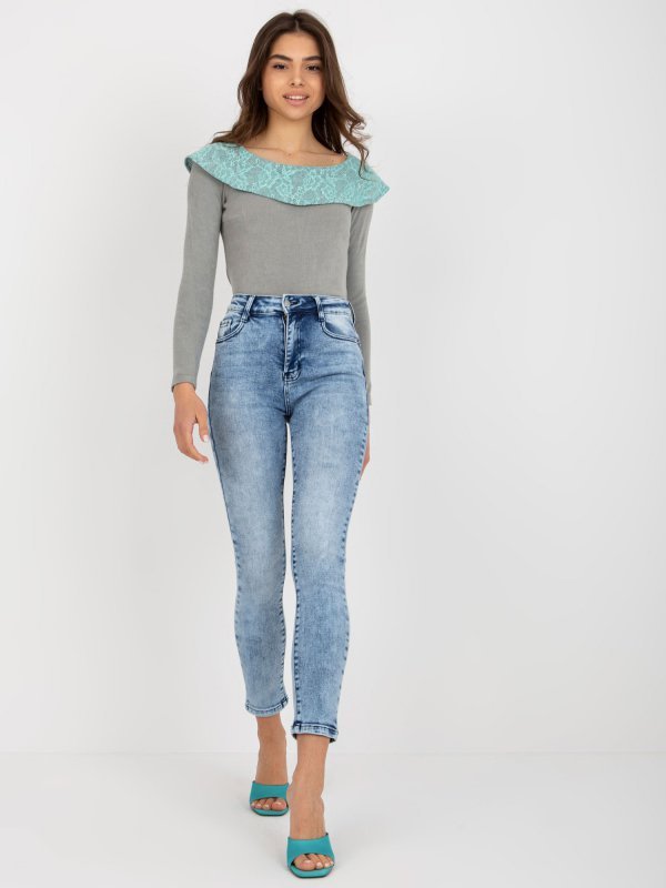 Spodnie jeans-NM-SP-K2818.04X-niebieski rozmiar - XS