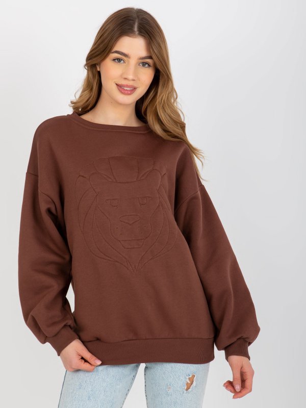Bluza-EM-BL-617-4.41P-brązowy rozmiar - ONE SIZE