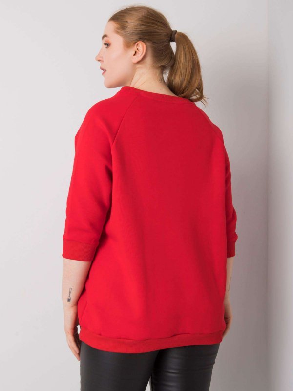 Bluza-RV-BL-6938.70P-czerwony rozmiar - ONE SIZE