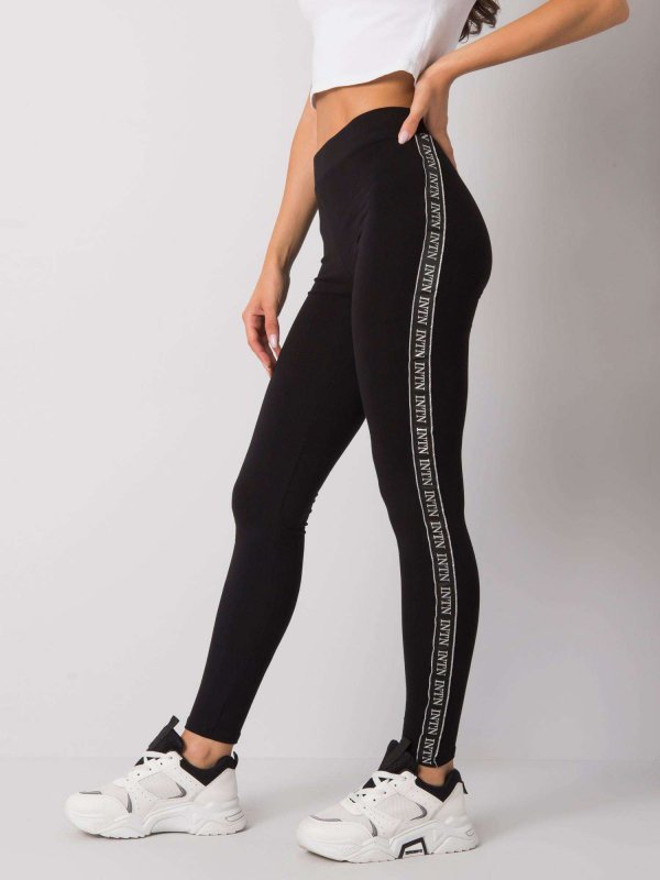 Leginsy-LA-LG-T-45.78P-czarno-srebrny rozmiar - S