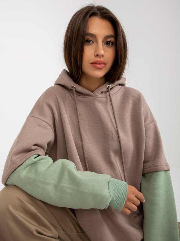 Bluza-RV-BL-8232.27X-ciemny bezowy rozmiar - S/M