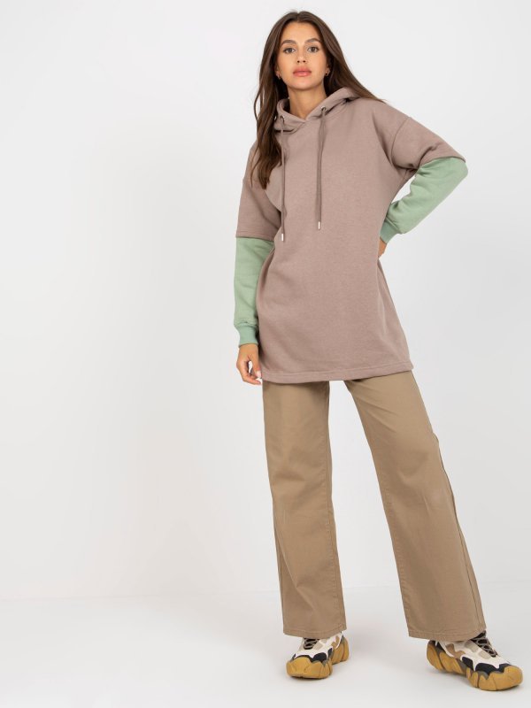 Bluza-RV-BL-8232.27X-ciemny bezowy rozmiar - S/M