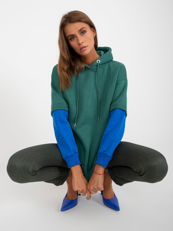 Bluza-RV-BL-8232.27X-ciemny zielony rozmiar - S/M
